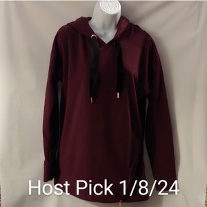 HP Women's Xersion Dark Red Relaxed Fit Hoodie, M